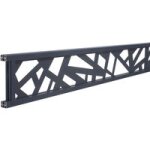 D�cor new york cadre gris anthracite 7016 pour cl�ture composite - lapeyre