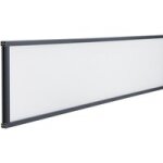 D�cor verre d�poli cadre gris anthracite pour cl�ture composite - lapeyre