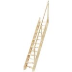Echelle à pas décalés sapin 13 marches h. 280 x rec. 148. 5 sans rampe - lapeyre Echelle à pas décalés sapin 13 marches h. 280 x rec. 148. 5 sans rampe - lapeyre