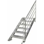 Echelle new york galvanis 7 marches sans rampe - lapeyre