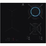 Electrolux - table mixte gaz / induction noir electrolux kdi640713k