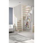 Escalier chorus h�tre brut sur mesure - lapeyre