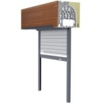 Eveno - volet roulant confort aluminium int�gr� dans coffre terre cuite sur mesure