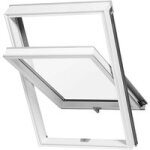 Fen�tre de toit h�lios pvc blanc - rotation - h. 118 x l. 114 - lapeyre