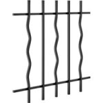 Grille de dfense fer azur h. 35 x l. 70 pour tableau h. 45x l. 60 - lapeyre