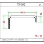 Habillage intrieur moulur 0. 8x6. 5mm pvc blanc 9016 - x7663 - l. 260 - lapeyre