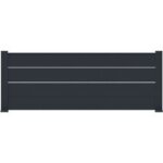 Jardimat - cl�ture aoste aluminium h. 714 x l. 1800 gris anthracite ral 7016