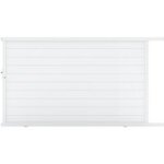 Jardimat - portail coulissant bari alu h. 171 x l. 300 blanc ral 9016 brillant