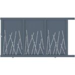 Jardimat - portail coulissant caminia lc4 3000 blanc