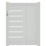 Jardimat - portillon catane barreau aluminium h. 136 x l. 100 gris anthracite ral 7016 fs g