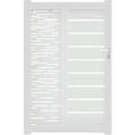 Jardimat - portillon catane ligne horizontale alu sur mesure