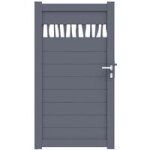 Jardimat - portillon venitia liane alu h. 184 x l. 100 blanc ral 9016 fb g