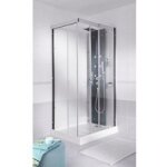 Kinedo - cabine de douche hydromassante moonlight coulissante therm. h222. 7 x l110 x p80