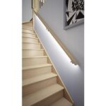 Kit main courante lumineuse en htre l. 200 avec supports - lapeyre