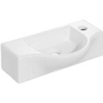 Lave - mains ophelie porcelaine blanc l. 45 x l. 25 - lapeyre