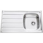 Luisina - evier rock inox microstructur 2 bacs l. 116 x l. 50