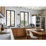 Menuiserie ouvrant cach graphique alu blanc 9016 b - sur mesure - lapeyre