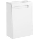 Meuble lave - mains infiny 2 ciel gris� l. 40 version gauche - lapeyre