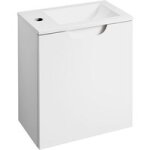 Meuble lave - mains plume blanc brillant l. 40 x h. 59. 5 x p. 25 - lapeyre Meuble lave - mains plume blanc brillant l. 40 x h. 59. 5 x p. 25 - lapeyre