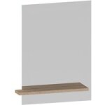 Miroir infiny blanc avec tablette l. 35 - lapeyre