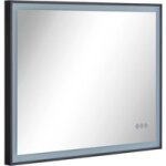 Miroir led metal 60 x 80 r�versible - lapeyre