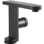 Mitigeur lavabo petit mod�le lancelin noir - lapeyre