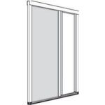 Moustiquaire enroulable lateral alu blanc 9010 tableau h. 250 x l. 150 recoupable - lapeyre