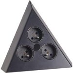 Msa france - bloc 3 prises triangulaire d'angle inox