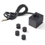 Msa france - bloc prise carr pour pied de table noir mat