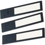 Msa france - kit 3 profils led 3. 8w extra plat + interrupteur + transformateur noir mat l. 20