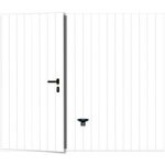Novoferm - porte de garage basculante à portillon g noviso nerv. l blc h. 200 x l. 240 Novoferm - porte de garage basculante à portillon g noviso nerv. l blc h. 200 x l. 240