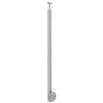 Orial - poteau fixation latral pour balustrade lisseo marin - alu anodis bross