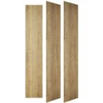 P. placard battant tristan 3 vtx / bati h. 250 x l. 180 gris cachemire velours - lapeyre