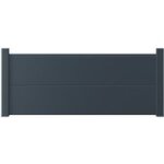Gardengate - pack 2 lames pleines 284 mm alu pour clôture valeda gris anthracite ral 7016 Gardengate - pack 2 lames pleines 284 mm alu pour clôture valeda gris anthracite ral 7016
