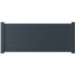 Gardengate - pack 3 lames pleines 100mm alu pour clôture valeda gris anthracite ral 7016 Gardengate - pack 3 lames pleines 100mm alu pour clôture valeda gris anthracite ral 7016