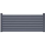 Gardengate - pack 5 lames persiennées 284 mm alu pour clôture valeda gris anthracite ral 7016 Gardengate - pack 5 lames persiennées 284 mm alu pour clôture valeda gris anthracite ral 7016