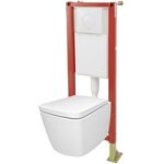 Pack cuvette isa sans bride + abatt fdc + bti wc chris sol / mur + plaque blc - lapeyre
