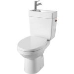 Pack wc blanc alliance sans bride + lave - mains + robinetterie sortie horizontale - lapeyre