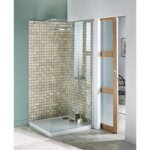 Paroi de douche lary 5mm verre srigraphi chrome 77. 5 / 79 h. 190 - lapeyre