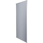 Paroi durance pour porte coulissante h. 200 x l. 80 verre transparent chrome - lapeyre