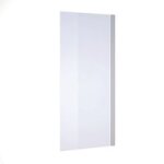 Paroi de retour opure h. 200 x l. 70 verre transparent timeless chrome - lapeyre