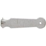 Patte de fixation � sceller - 11 x 3cm / epaisseur 2mm - pour fen�tre pvc - lapeyre