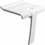 Pellet - sige de douche mural escamotable blanc pitement gris