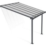 Pergola adossée olympia aluminium gris h. 260 x p. 294 x l. 546 ldd - lapeyre Pergola adossée olympia aluminium gris h. 260 x p. 294 x l. 546 ldd - lapeyre
