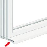Pice d'appui large 106. 7mm + vis pour fentre pvc blanc - x7402 - l. 186 - lapeyre