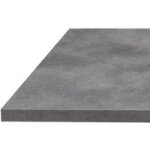Plan droit stratifié ép. 38mm décor beton chant plat l. 200 x p. 65 - lapeyre Plan droit stratifié ép. 38mm décor beton chant plat l. 200 x p. 65 - lapeyre