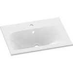 Plan infiny p46 r�sine blanc 1 vasque l. 80 - lapeyre