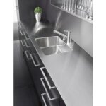 Plan de travail droit inox sur mesure franke - lapeyre
