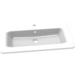 Plan vasque rsine blanc frida l. 80 - lapeyre