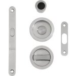 Poigne chrome  condamnation pour porte coulissante intgre - lapeyre
